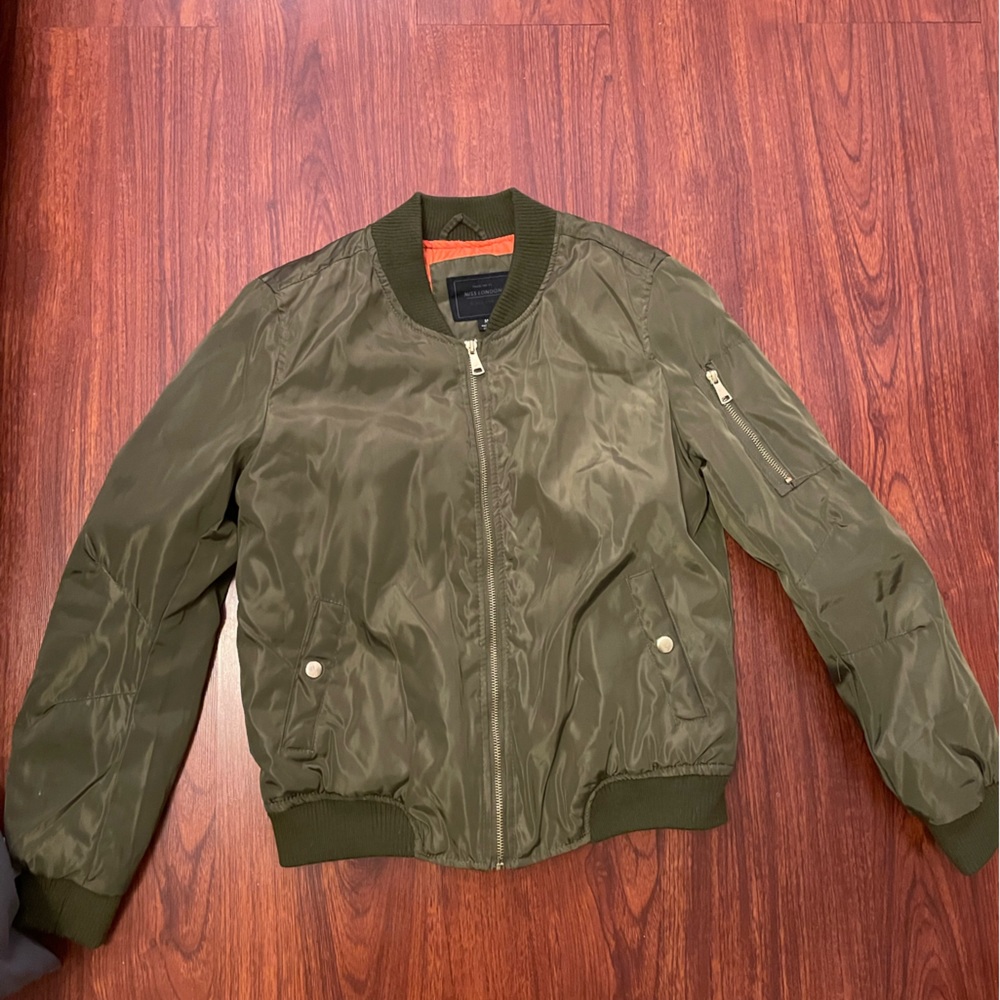 Green bomber jacket